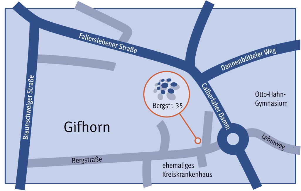 Anfahrtskarte Erziehungsberatung Gifhorn